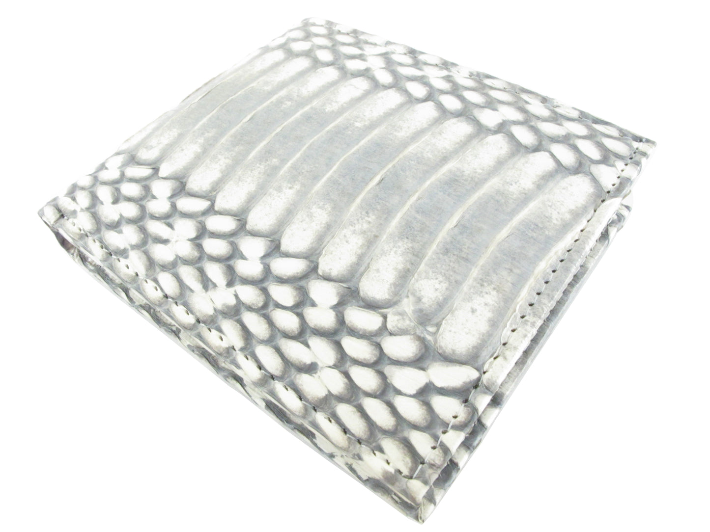 Genuine Cobra Snake Belly Skin Leather Bifold Wallet