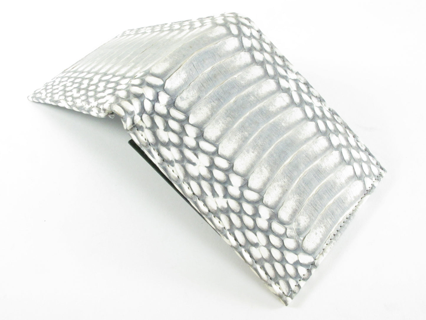 Genuine Cobra Snake Belly Skin Leather Bifold Wallet