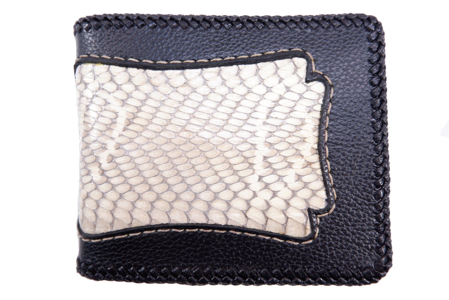 Genuine Cobra Snake Skin Leather Vintage Handmade Bifold Wallet