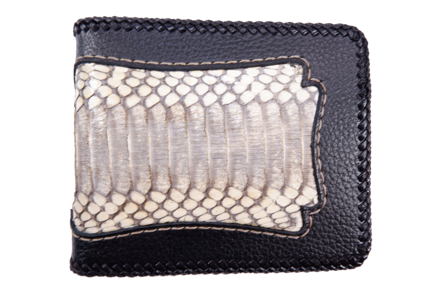 Genuine Cobra Snake Skin Leather Vintage Handmade Bifold Wallet