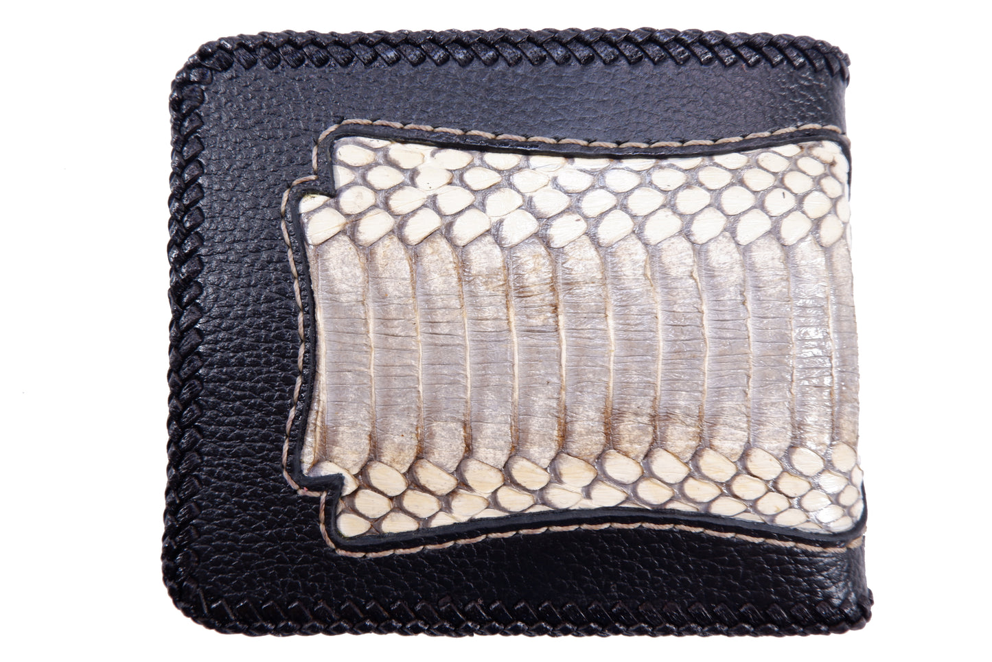 Genuine Cobra Snake Skin Leather Vintage Handmade Bifold Wallet