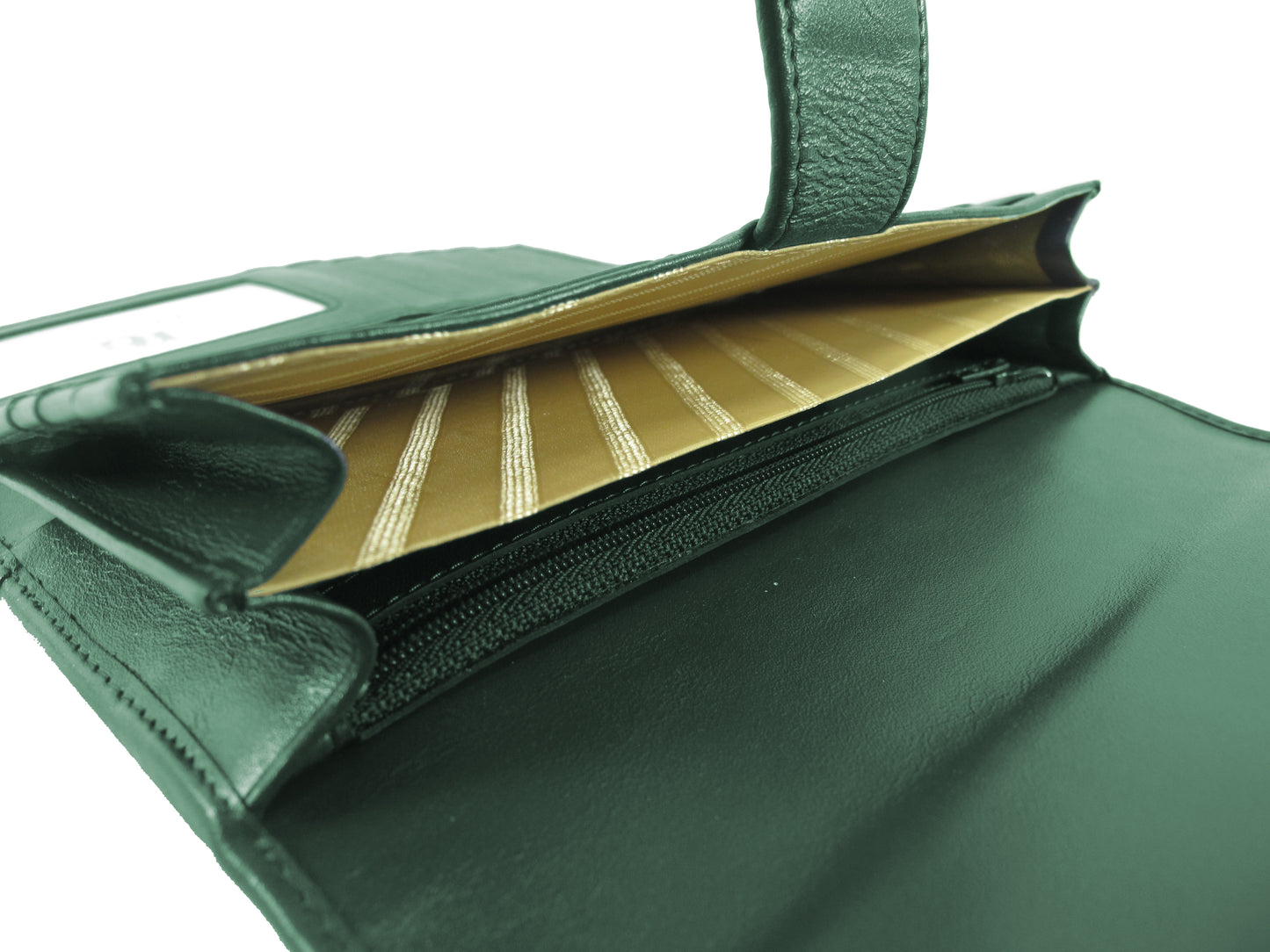 Genuine Polished Stingray Skin Leather Women's Trifold Clutch Wallet Purse