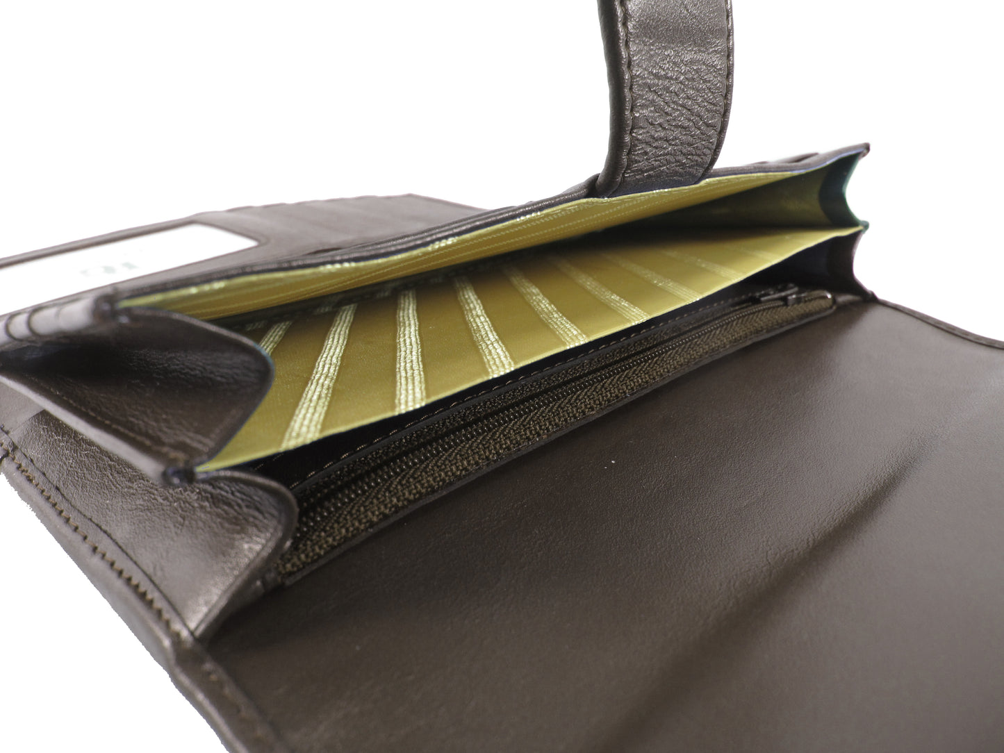 Genuine Crocodile Tail Skin Leather Women's Trifold Clutch Wallet Purse