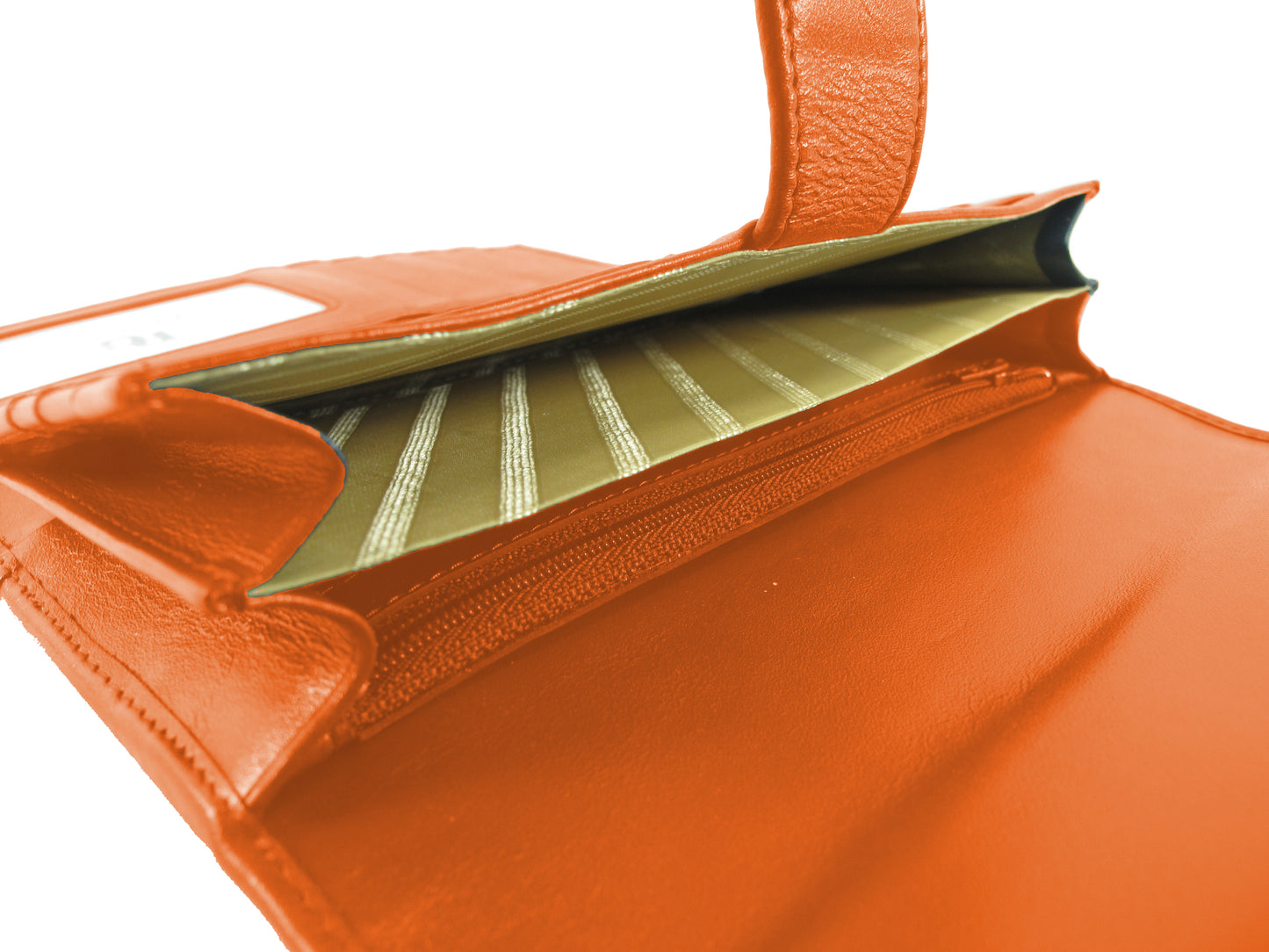 Genuine Polished Stingray Skin Leather Women's Trifold Clutch Wallet Purse