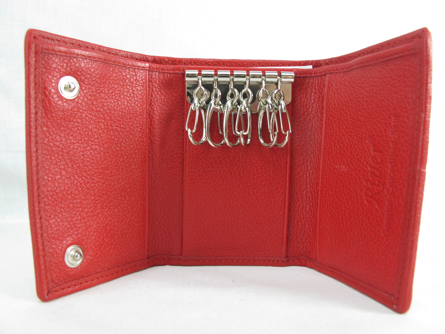 Genuine Caiman Crocodile Skin Leather Trifold Key Holder Wallet