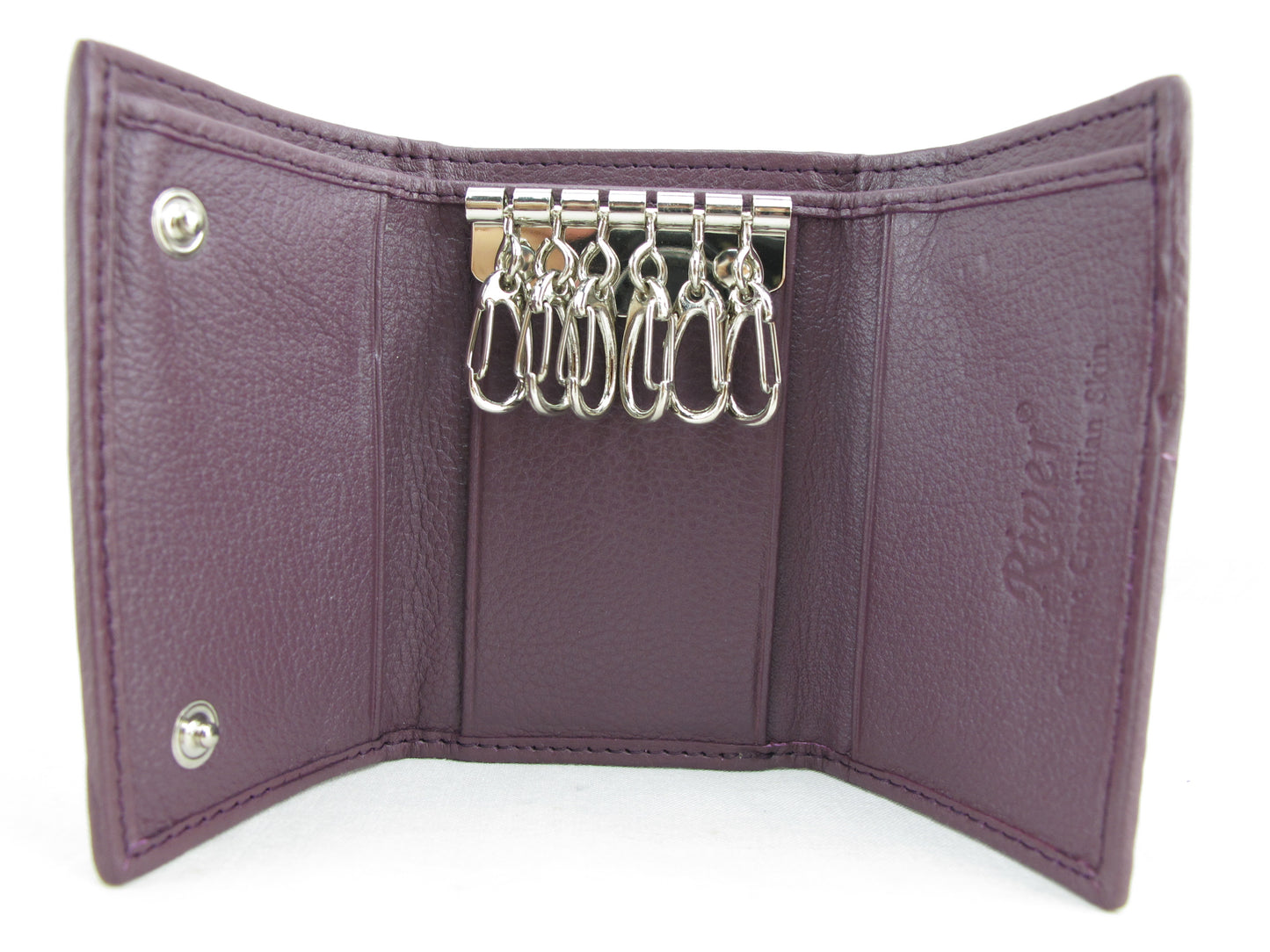 Genuine Caiman Crocodile Skin Leather Trifold Key Holder Wallet