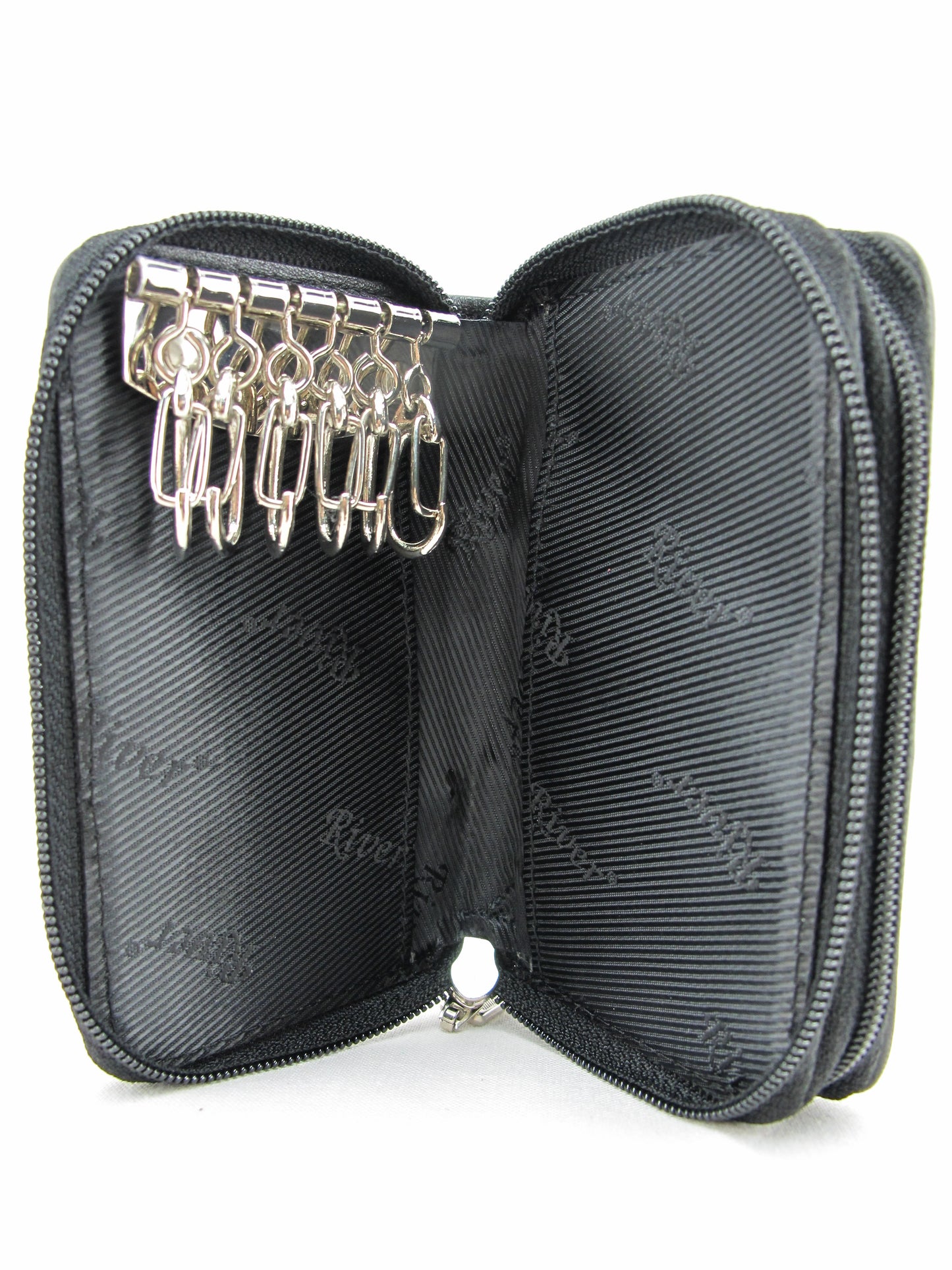 Genuine Caiman Crocodile Tail Skin Leather Zip Coins Purse & Key Holder Wallet