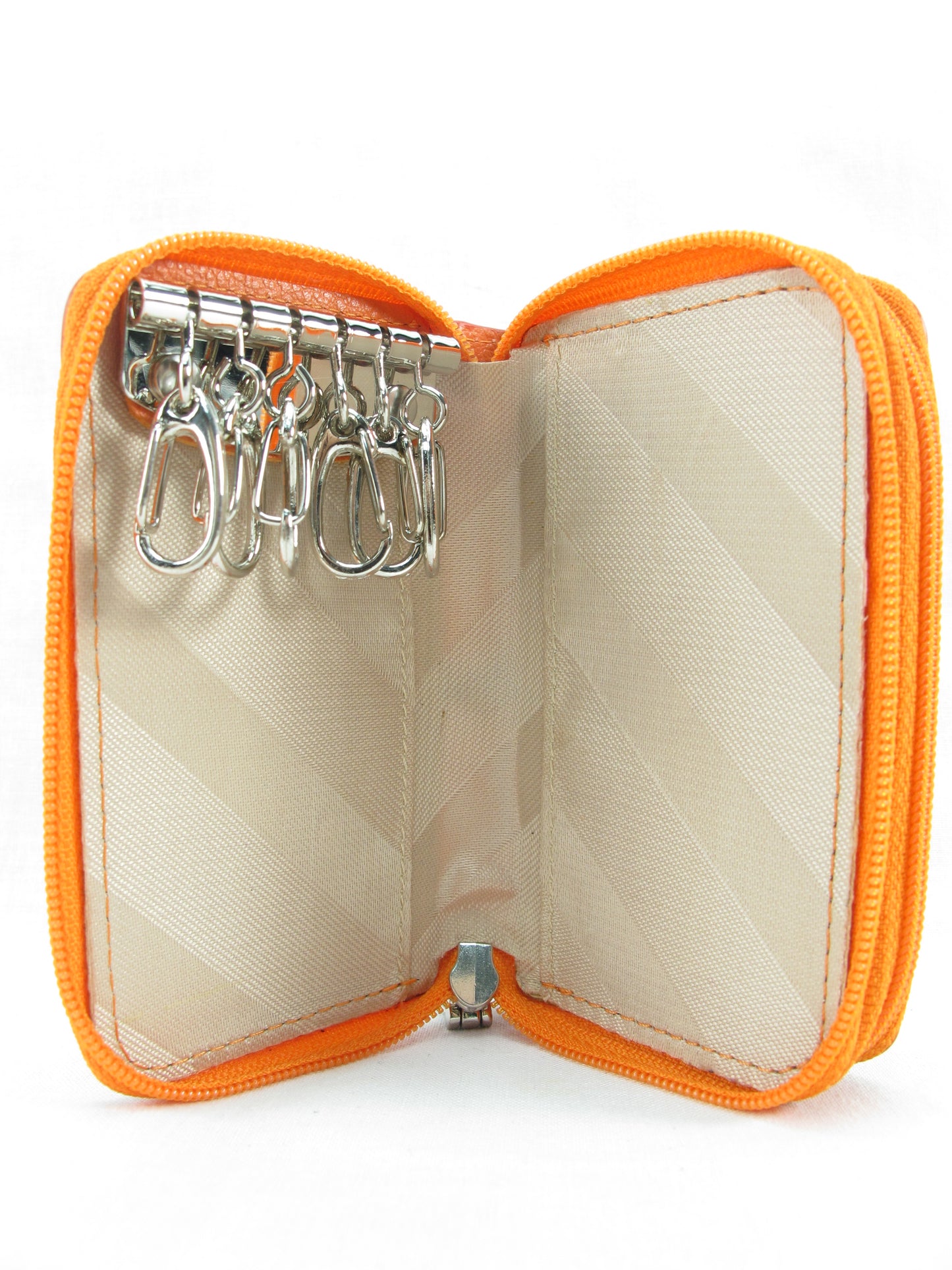 Genuine Caiman Crocodile Tail Skin Leather Zip Coins Purse & Key Holder Wallet