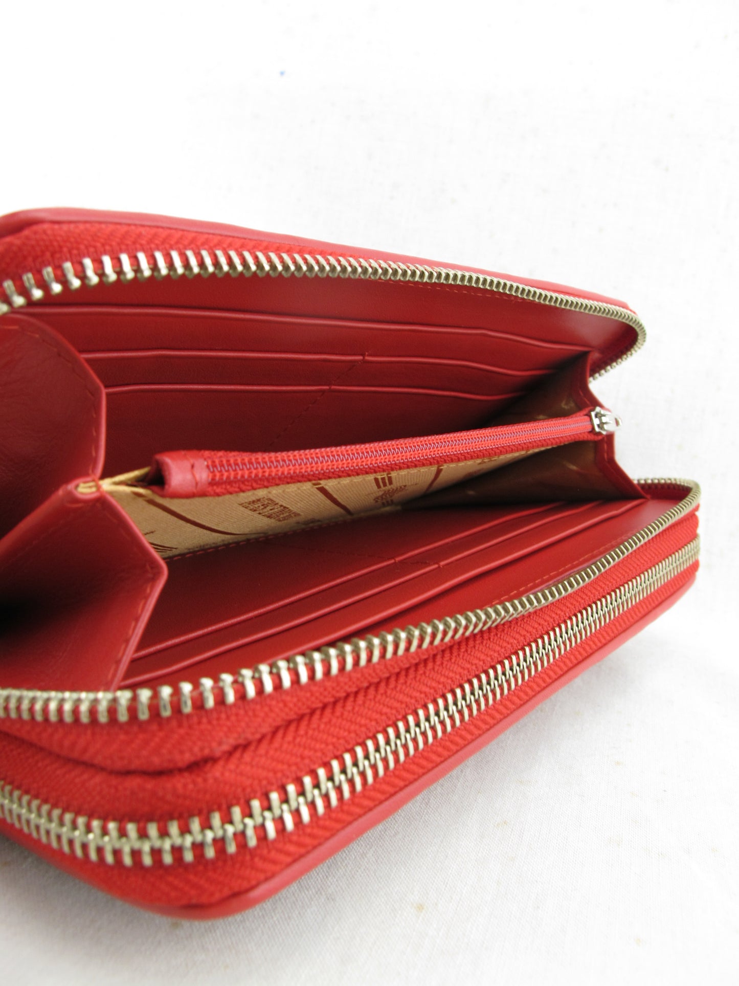 Genuine Caiman Crocodile Hornback Skin Leather Double Zip Around Wrislet Wallet Purse