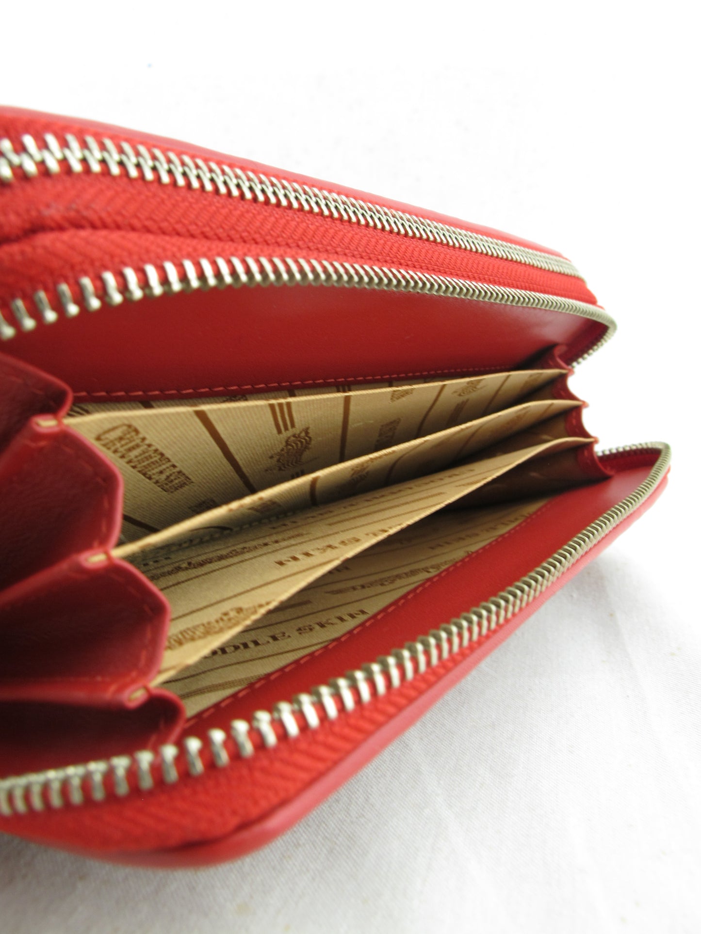 Genuine Caiman Crocodile Hornback Skin Leather Double Zip Around Wrislet Wallet Purse