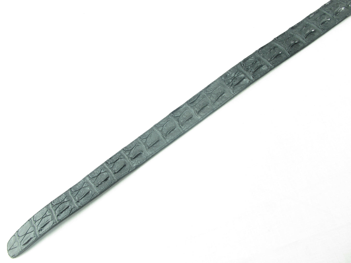 Genuine Crocodile Single Hornback Skin Leather Auto Locking Men's Belt