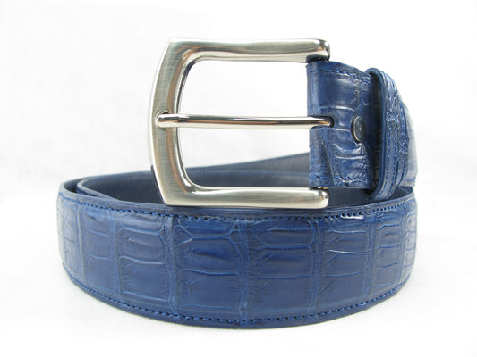 Genuine Crocodile Belly Skin Leather Casual Luxury Men's Belt