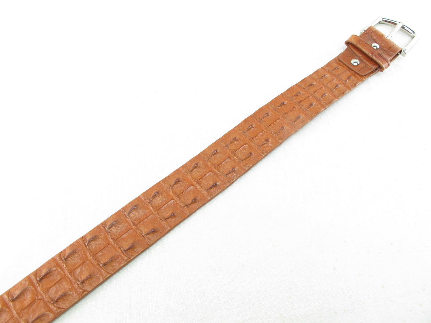 Genuine Crocodile Double Hornback Skin Leather Luxury Casual Men's Belt