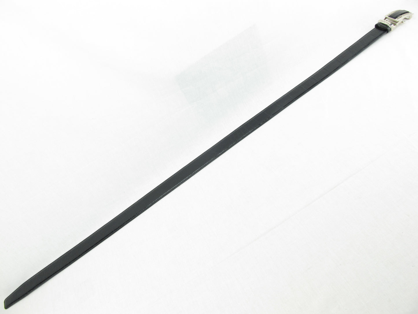 Genuine Crocodile Belly Skin Leather Auto Locking Luxury Men's Belt