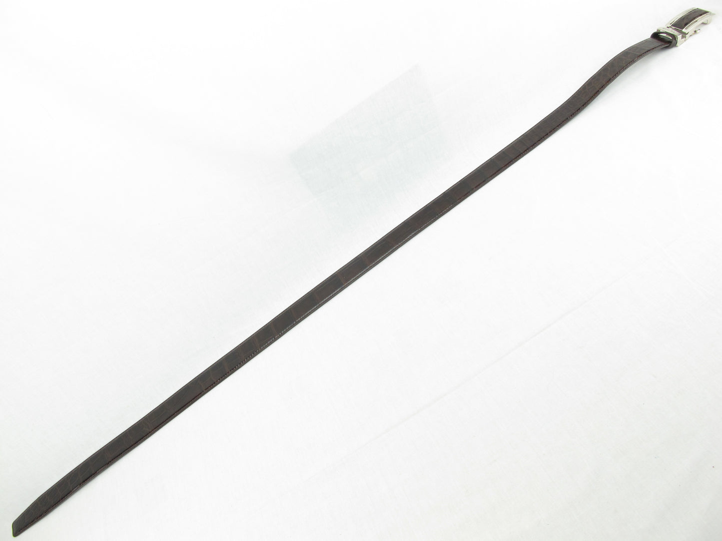 Genuine Crocodile Belly Skin Leather Auto Locking Luxury Men's Belt