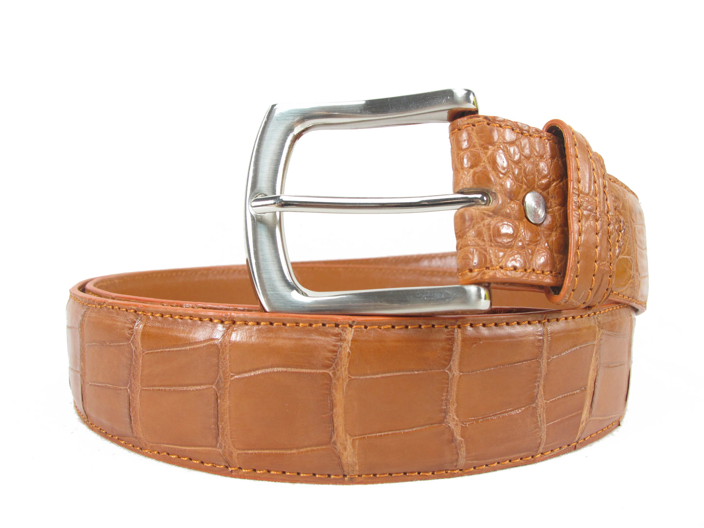 Genuine Crocodile Belly Skin Leather Casual Luxury Men's Belt