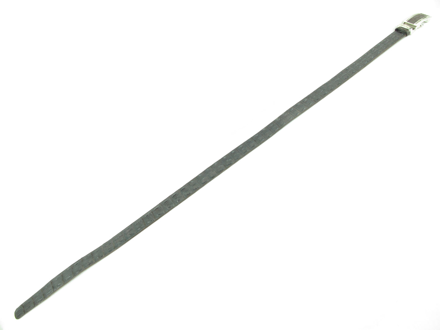 Genuine Crocodile Double Hornback Skin Leather Auto Locking Men's Belt