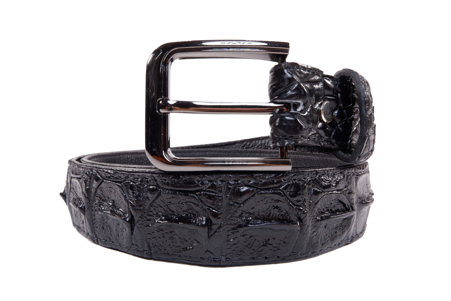 Genuine Crocodile Hornback Skin Leather Casual Men's Belt