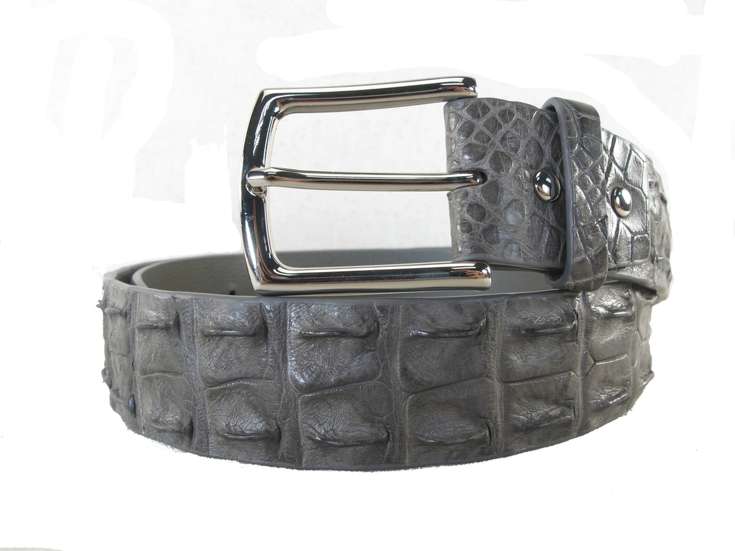 Genuine Crocodile Double Hornback Skin Leather Luxury Casual Men's Belt