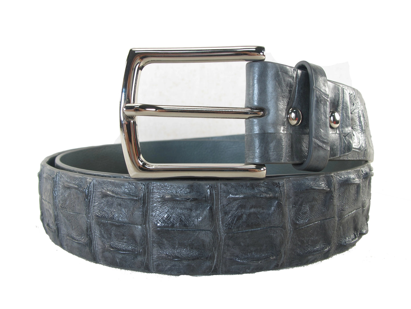 Genuine Crocodile Double Hornback Skin Leather Luxury Casual Men's Belt