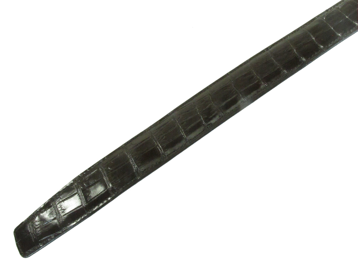 Genuine Crocodile Belly Skin Leather Auto Locking Men's Belt