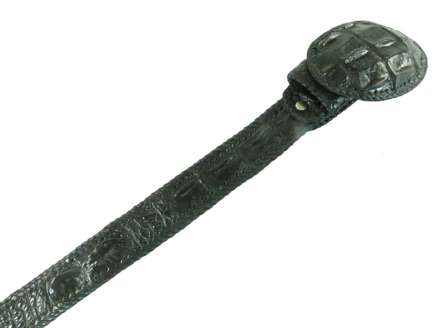 Genuine Crocodile Single Hornback Skin Leather Cowboy Handmade Belt