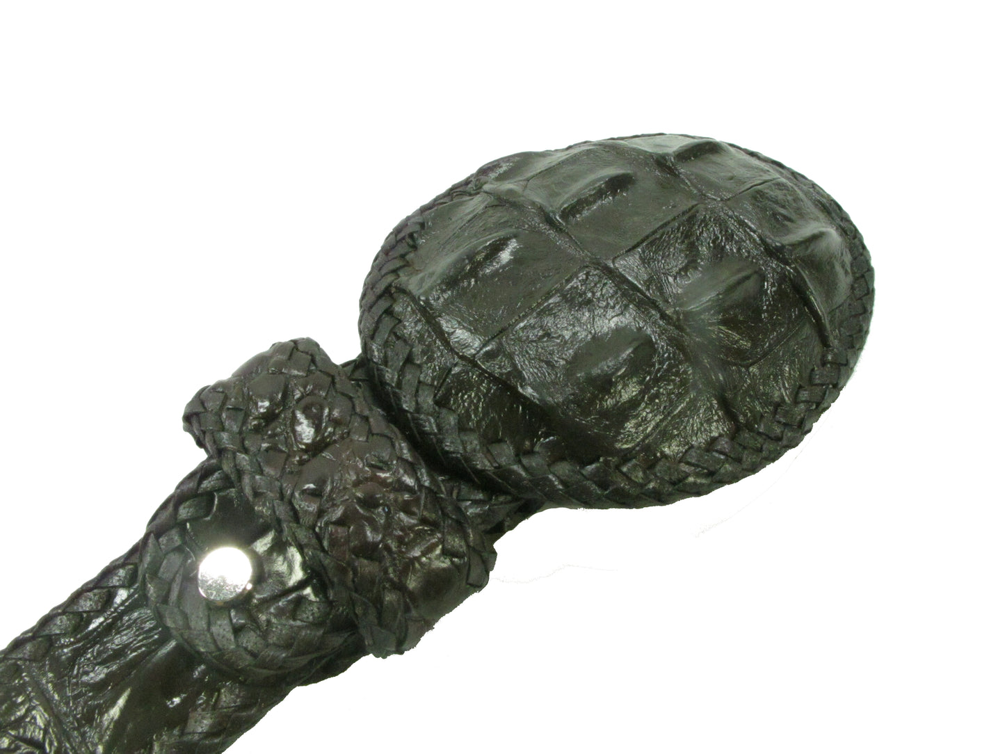 Genuine Crocodile Single Hornback Skin Leather Cowboy Handmade Belt