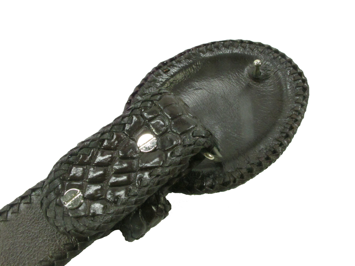 Genuine Crocodile Single Hornback Skin Leather Cowboy Handmade Belt