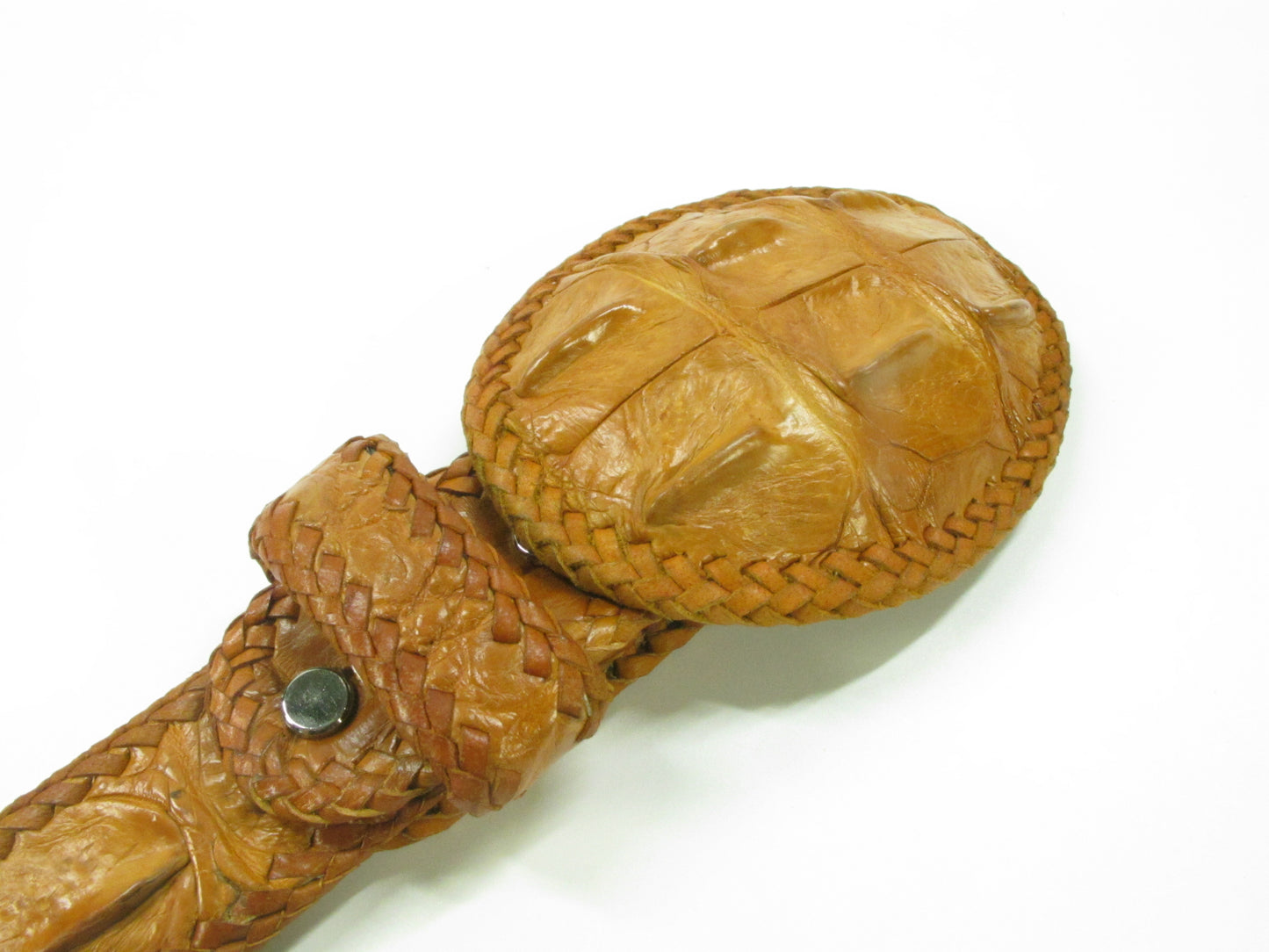 Genuine Crocodile Single Hornback Skin Leather Cowboy Handmade Belt