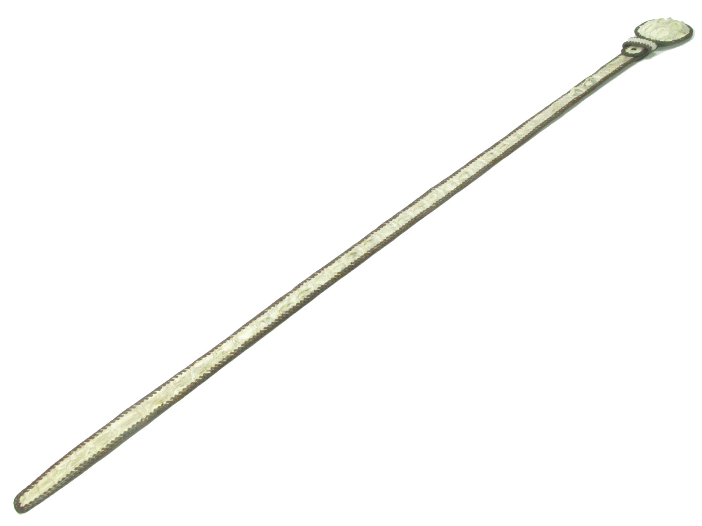 Genuine Crocodile Single Hornback Skin Leather Cowboy Handmade Belt