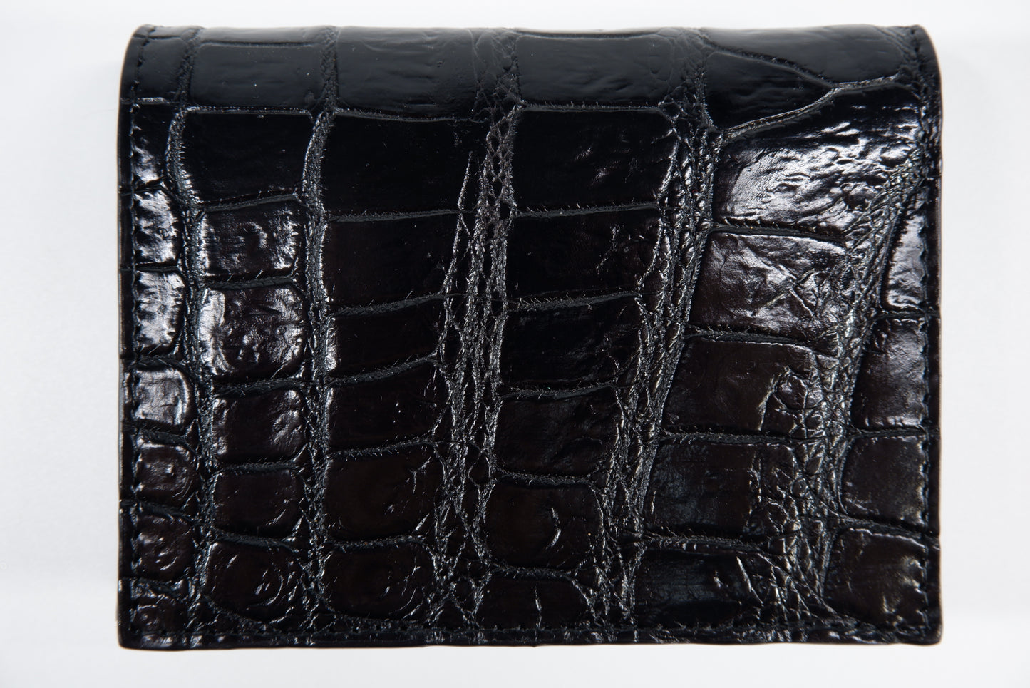 Genuine Crocodile Belly Skin Leather Business & Credit Card Holder Wallet