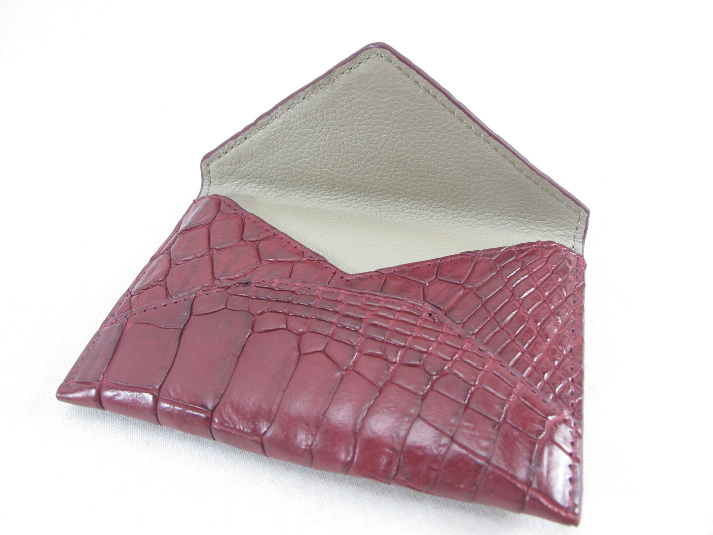Genuine Crocodile Skin Leather Business & Credit Card Holder Women's Wallet