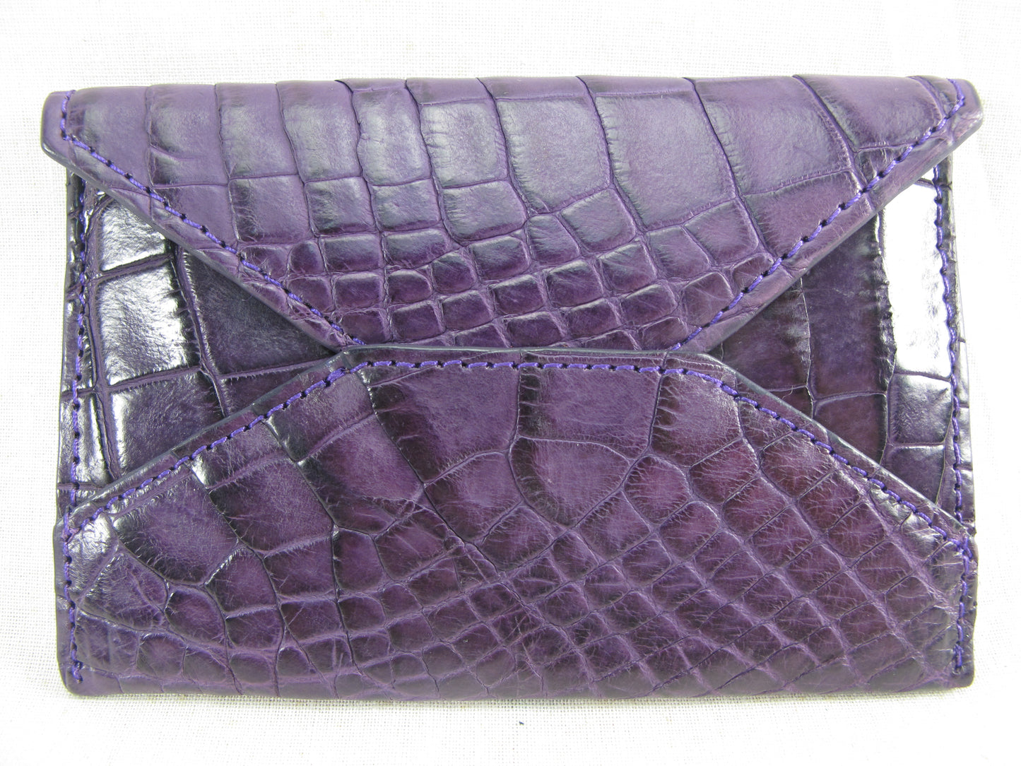 Genuine Crocodile Skin Leather Business & Credit Card Holder Women's Wallet