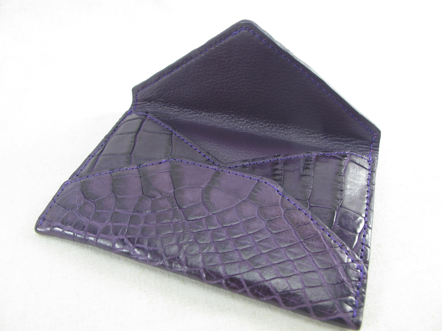 Genuine Crocodile Skin Leather Business & Credit Card Holder Women's Wallet