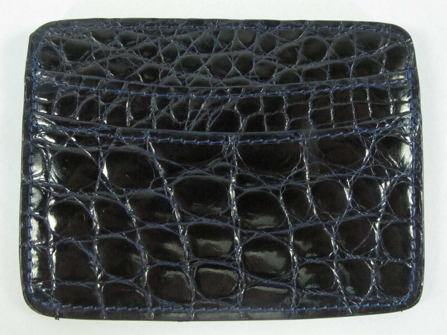 Genuine Crocodile Skin Leather Slim Business & Credit Card Holder Wallet