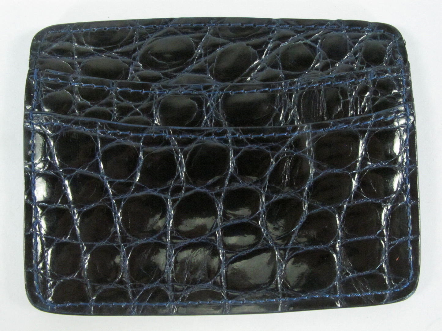 Genuine Crocodile Skin Leather Slim Business & Credit Card Holder Wallet