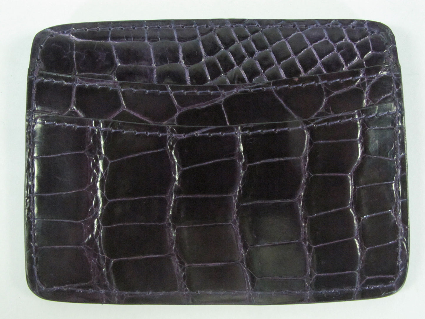 Genuine Crocodile Skin Leather Slim Business & Credit Card Holder Wallet