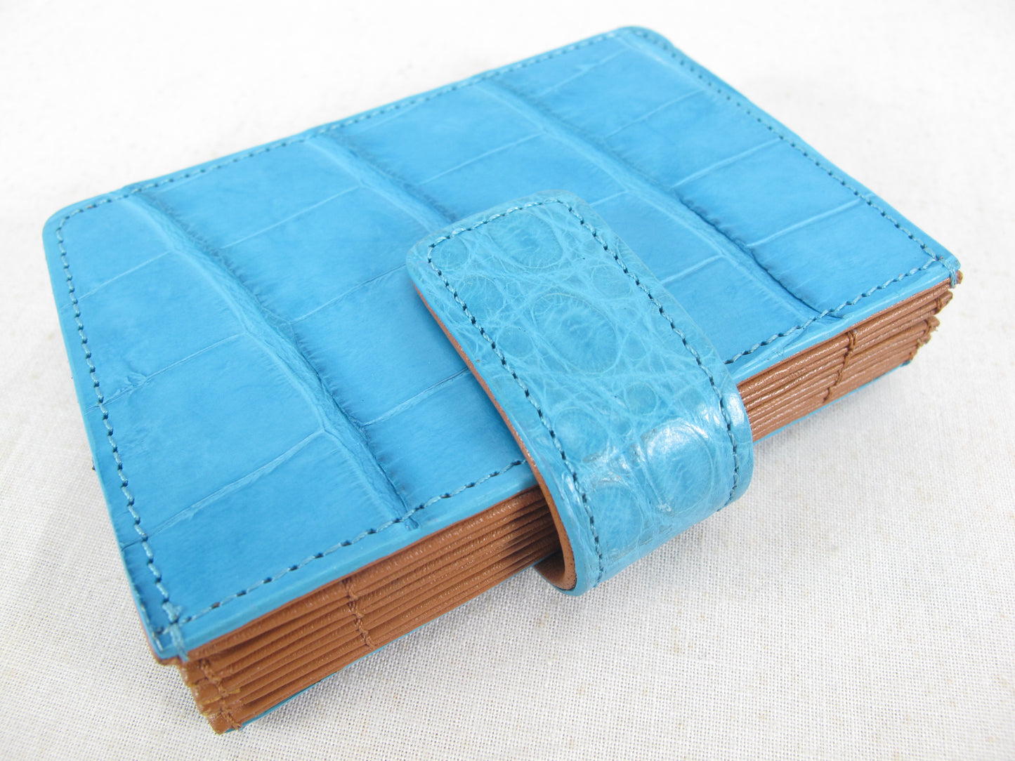 Genuine Crocodile Skin Leather Business & Credit Card Holder Wallet Purse