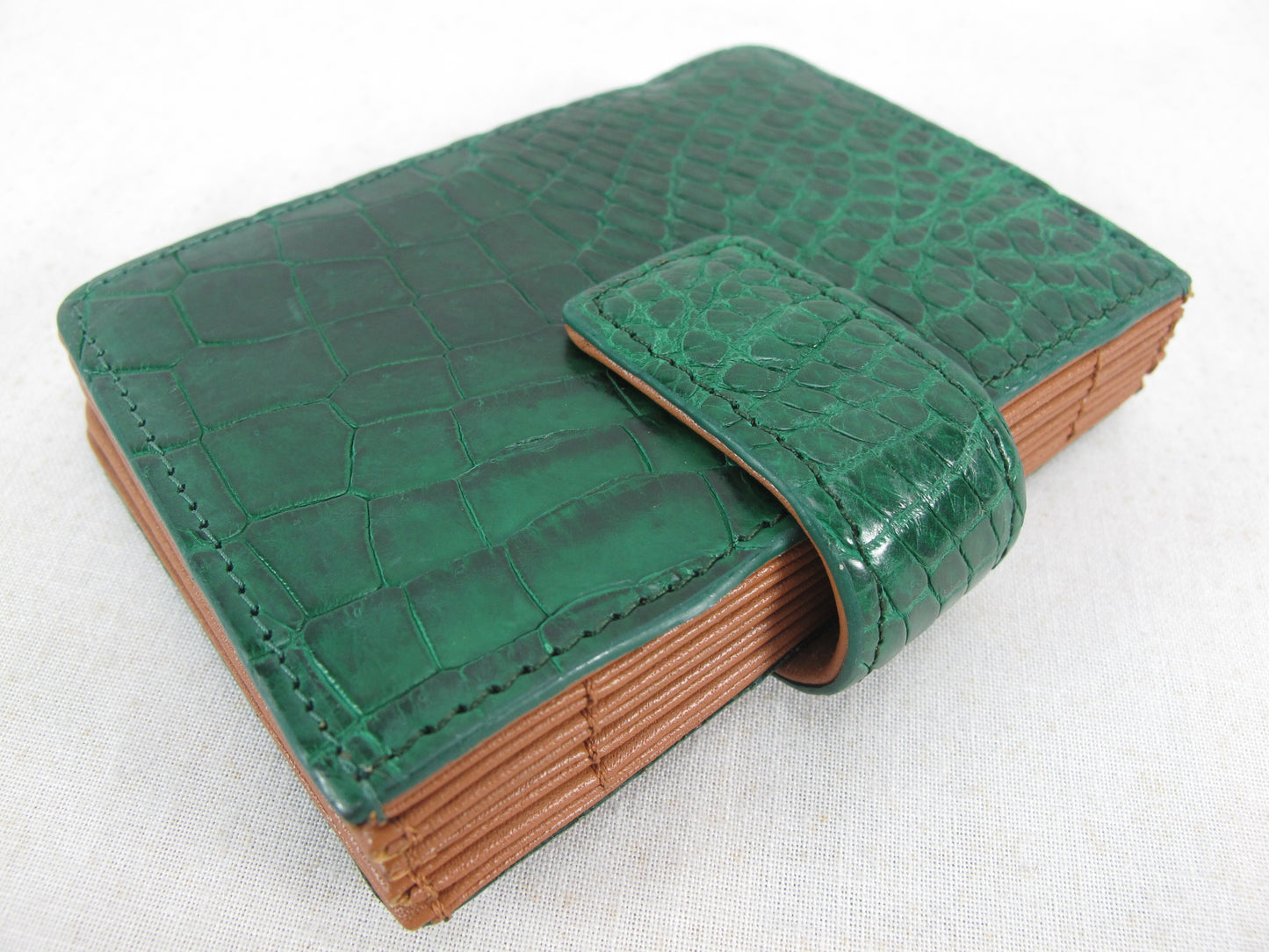 Genuine Crocodile Skin Leather Business & Credit Card Holder Wallet Purse