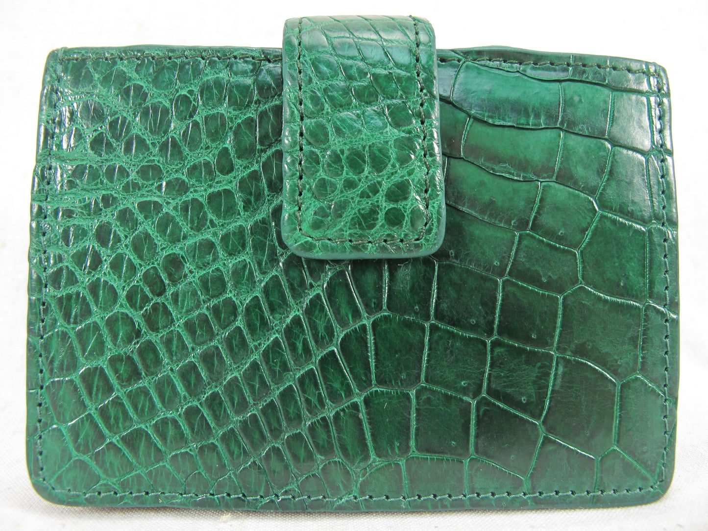 Genuine Crocodile Skin Leather Business & Credit Card Holder Wallet Purse