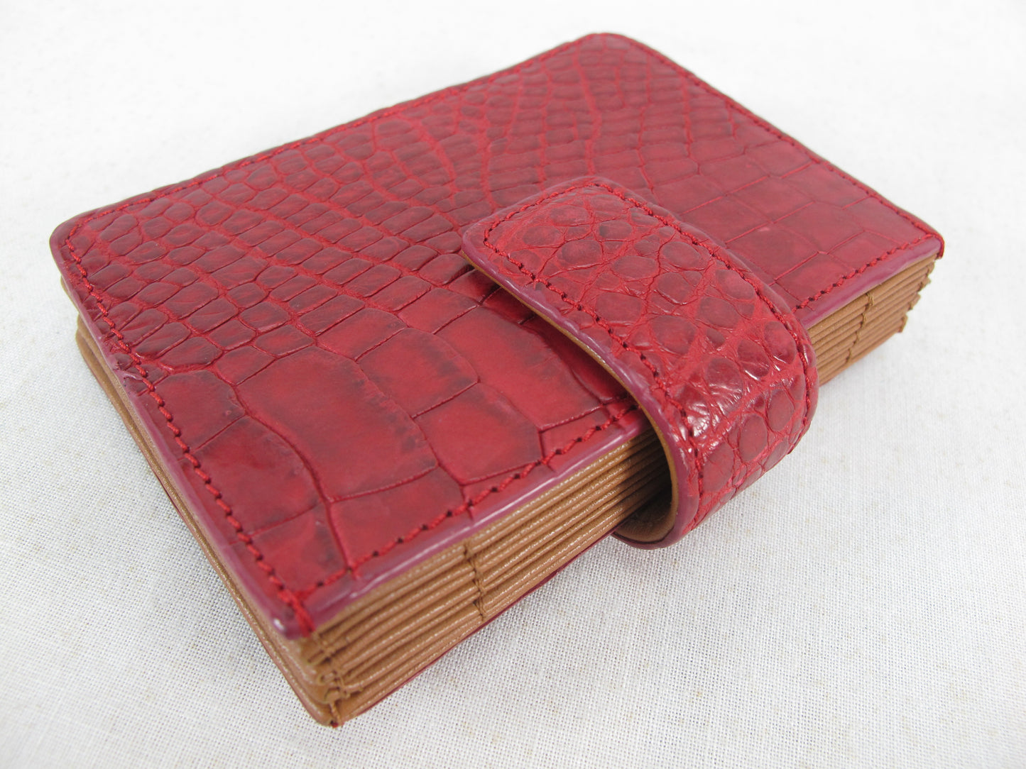 Genuine Crocodile Skin Leather Business & Credit Card Holder Wallet Purse