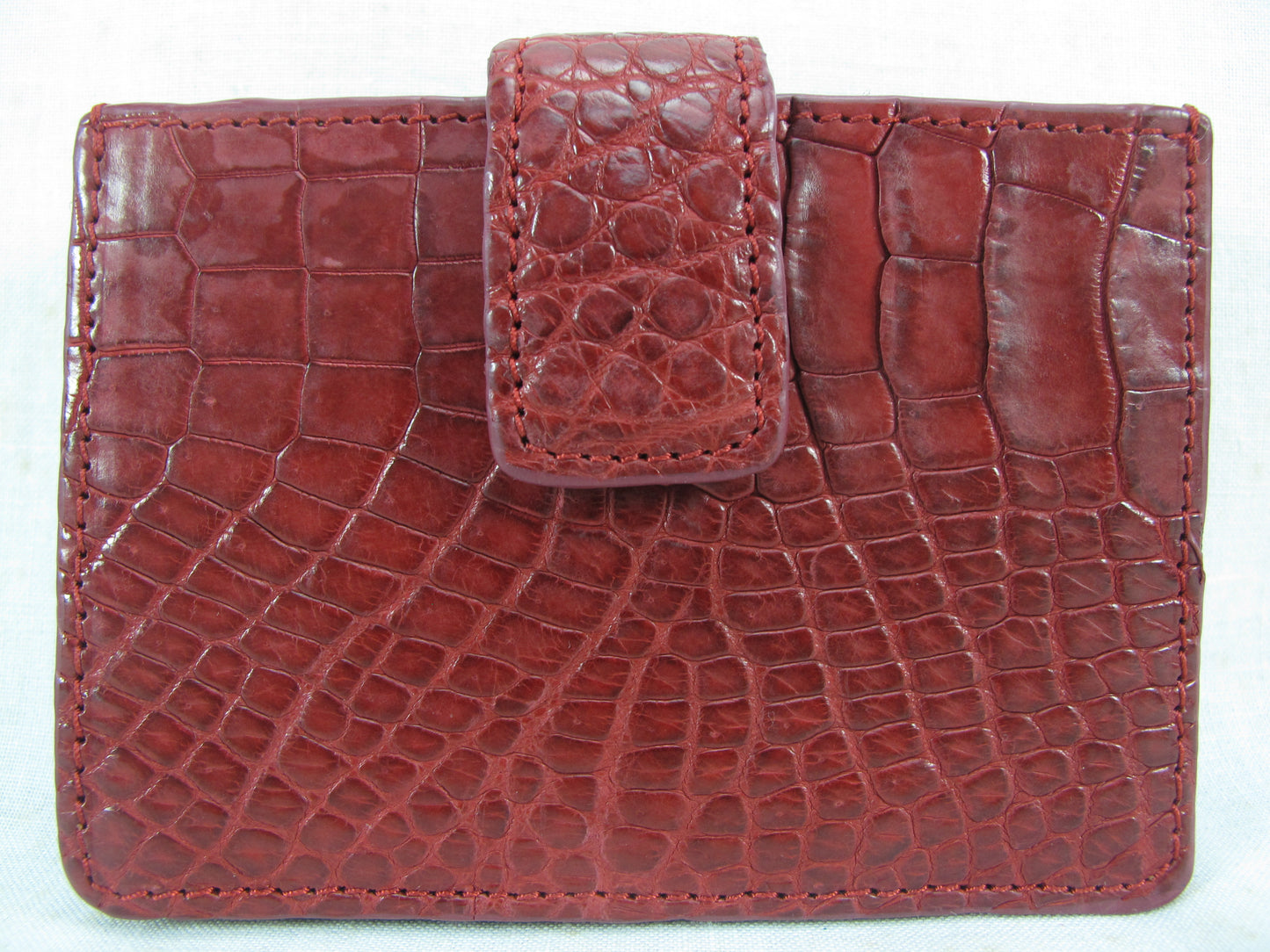 Genuine Crocodile Skin Leather Business & Credit Card Holder Wallet Purse