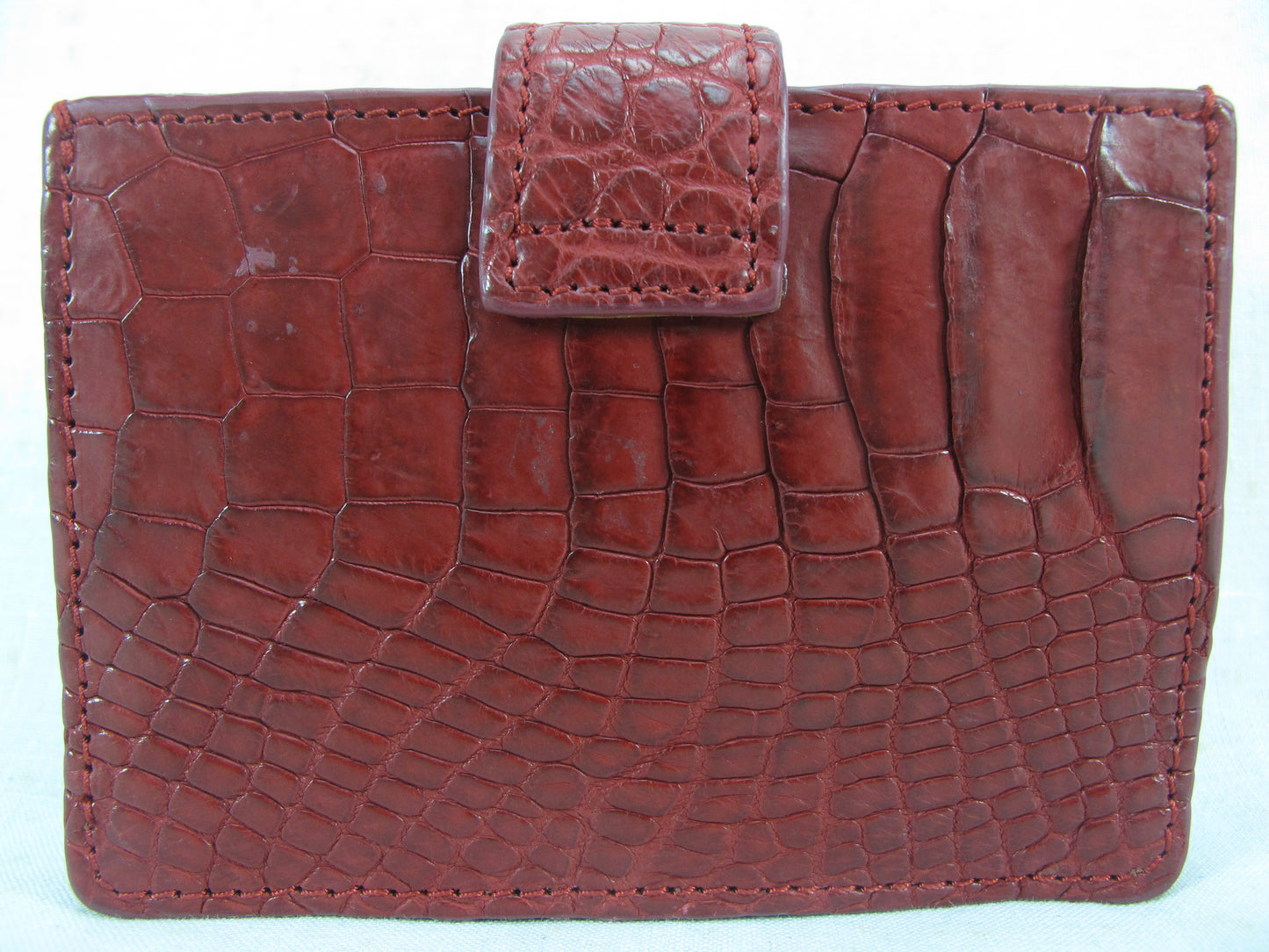 Genuine Crocodile Skin Leather Business & Credit Card Holder Wallet Purse
