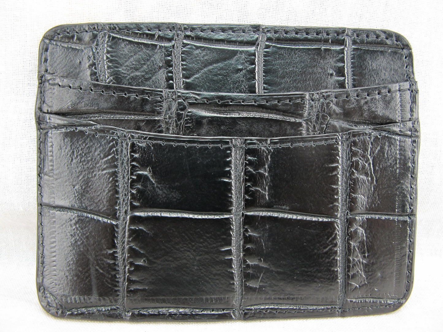 Genuine Crocodile Skin Leather Slim Business & Credit Card Holder Wallet