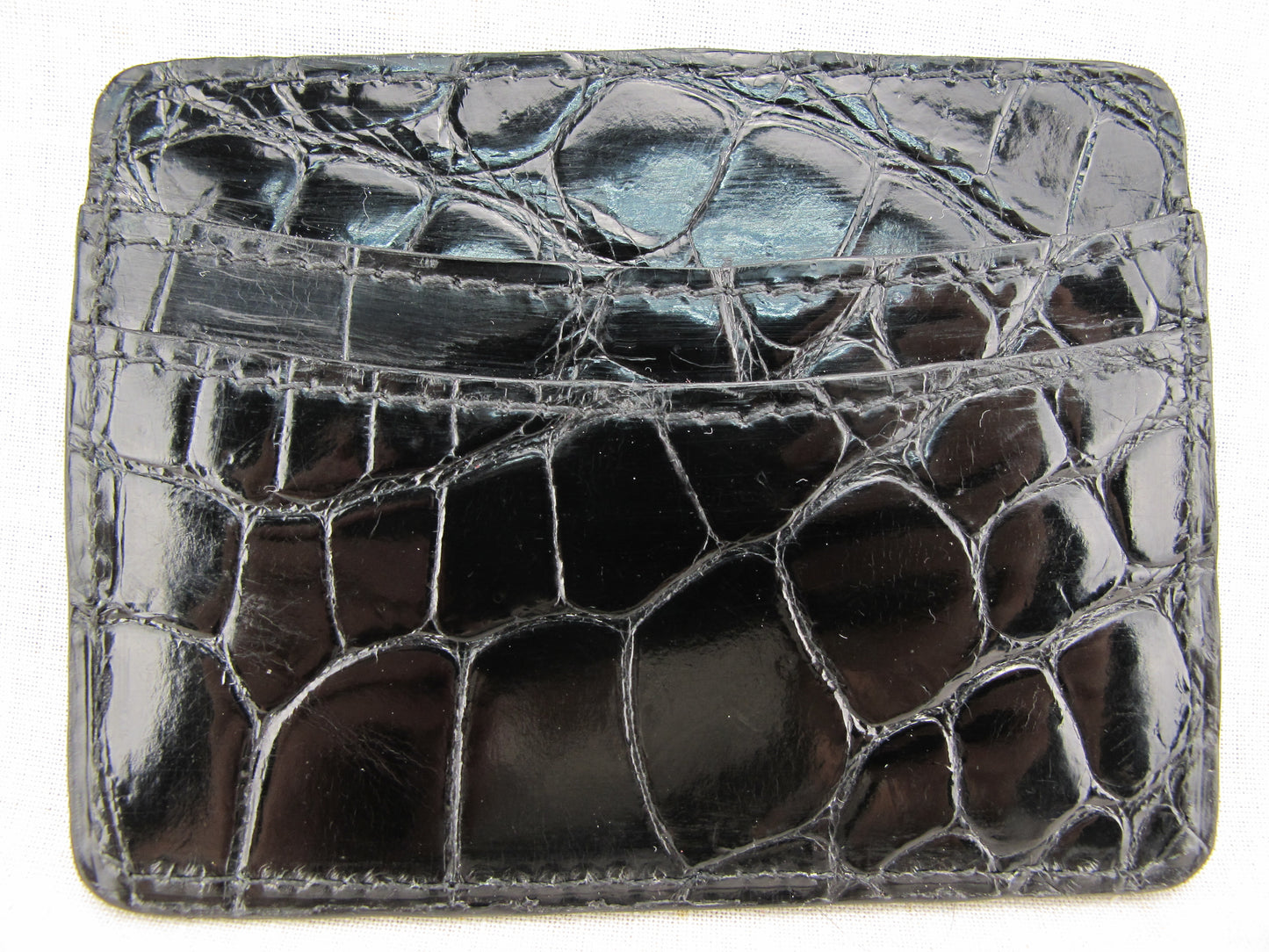 Genuine Crocodile Skin Leather Slim Business & Credit Card Holder Wallet