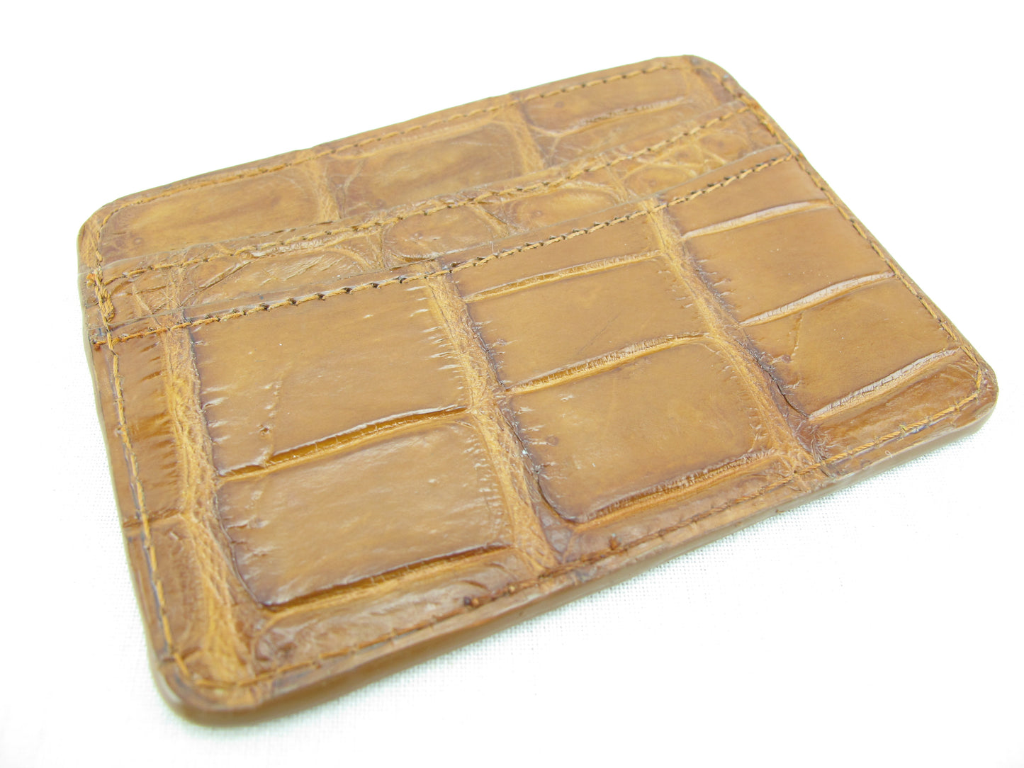 Genuine Crocodile Skin Leather Slim Business & Credit Card Holder Wallet