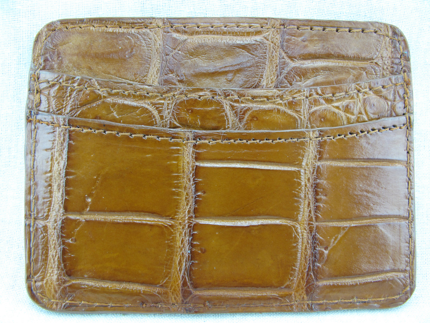 Genuine Crocodile Skin Leather Slim Business & Credit Card Holder Wallet