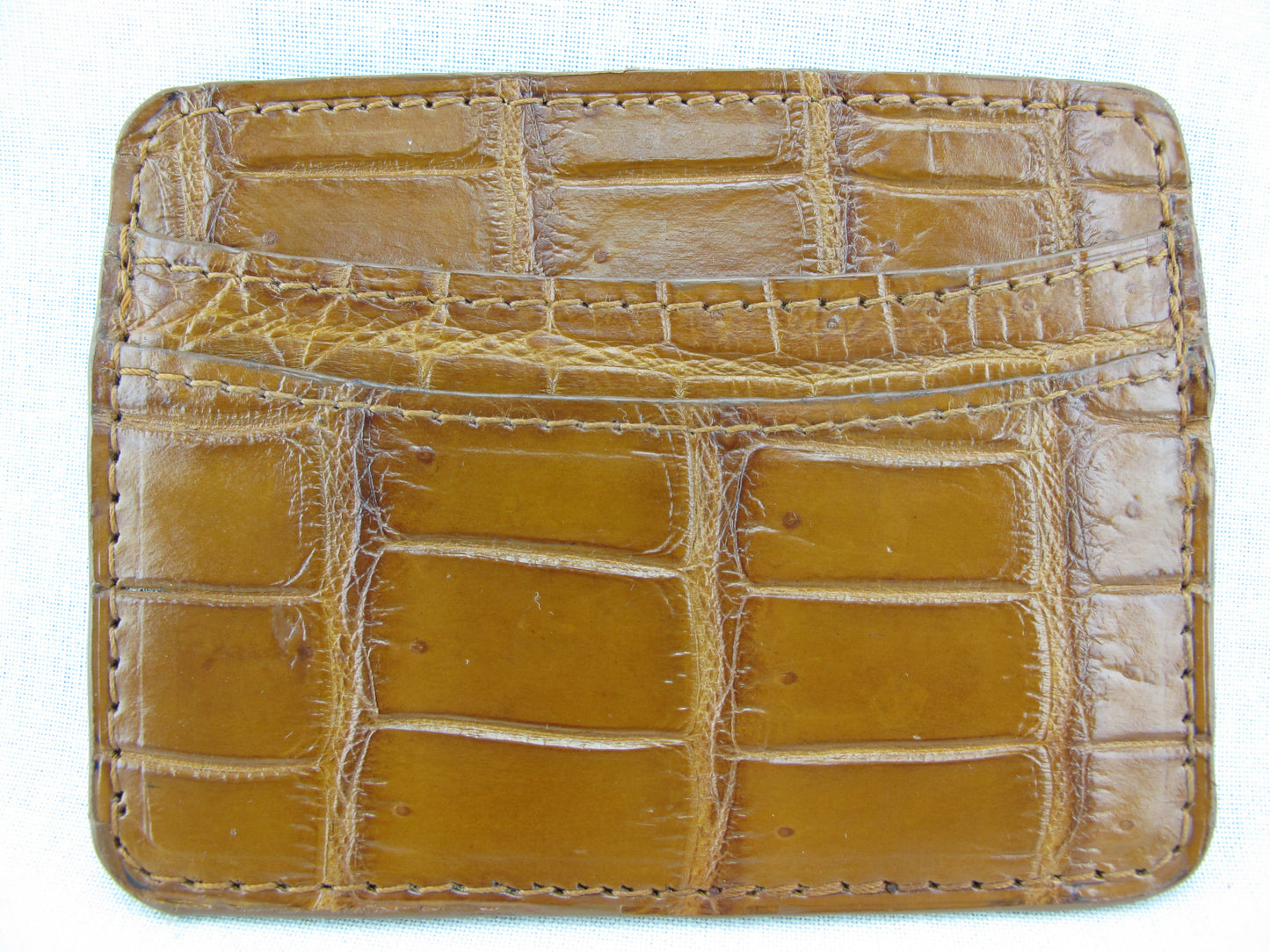 Genuine Crocodile Skin Leather Slim Business & Credit Card Holder Wallet