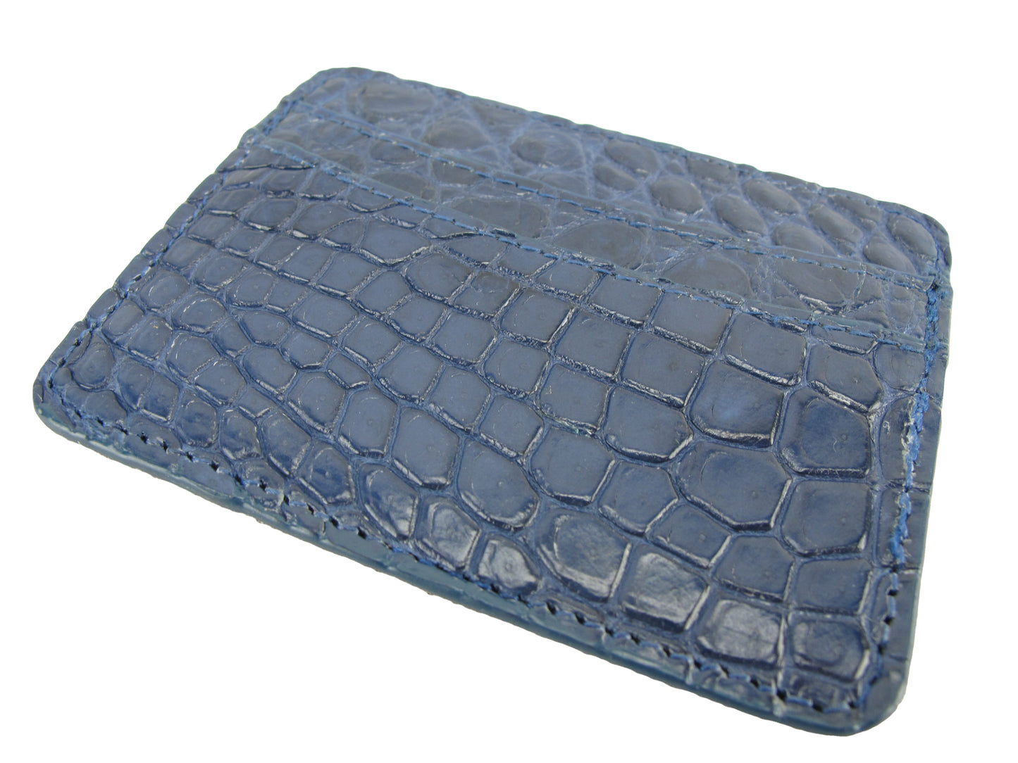 Genuine Crocodile Skin Leather Slim Business & Credit Card Holder Wallet