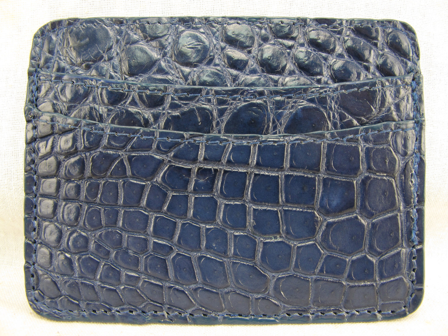 Genuine Crocodile Skin Leather Slim Business & Credit Card Holder Wallet